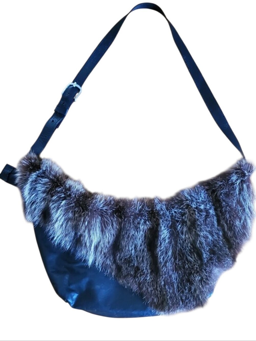 Bilodeau Fur & Leather Shoulder Crossbody Sling Bag